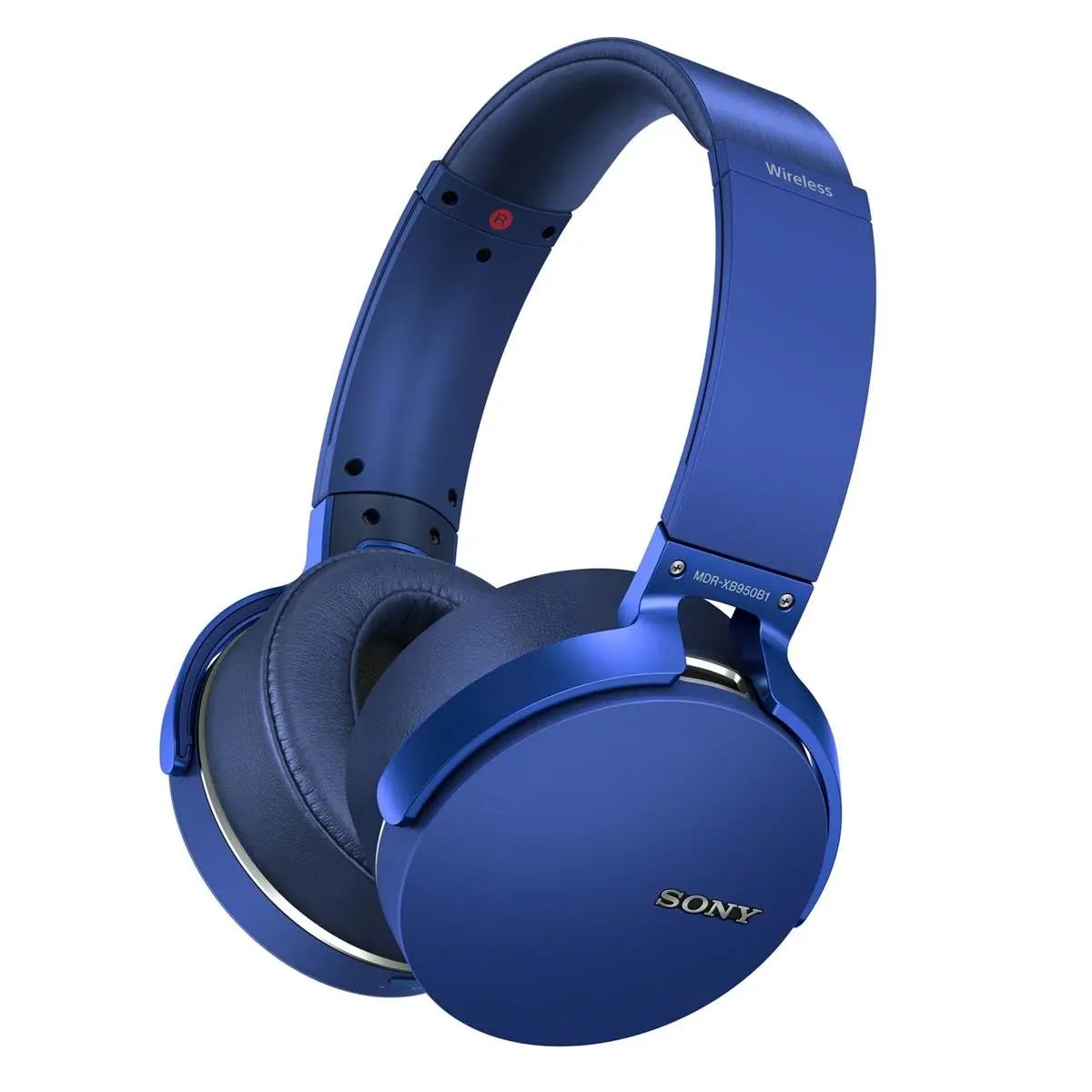 Refurbished - Sony MDR-XB950B1 Extra Bass Bluetooth Wireless Over-Ear Headphones Blue