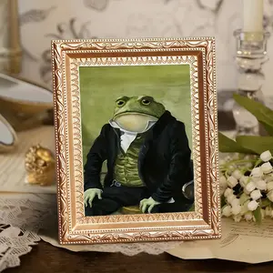 Frog in Victorian Suit Magnetic Fridge Magnet, Vintage Sophisticated Art Decor, Dapper Whimsical Magnet for Home, Gift for Classic Art Enthusiasts