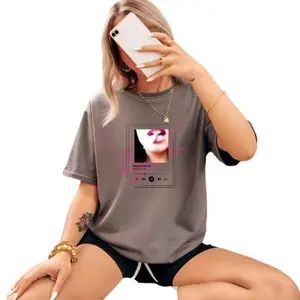 Addison Rae Aquamarine Trending Tee Stylish Shirt With Sify Cover - Fashion Statement Tshirt Cotton Fit