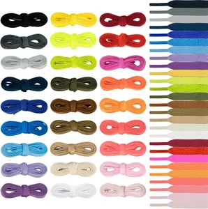 27 Pairs Flat Colored Shoelaces, 27 Colors Shoelaces Set Colorful Shoestrings