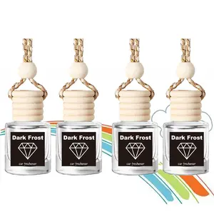4PCS Dark Frost Upgrade Scents Car Air Aroma Freshener 4ml Car Scents Auto Hanging Diffuser Bottles Remove Auto Odor Long-Lasting