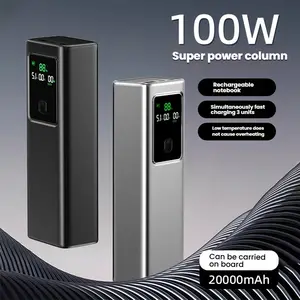 20000mAh with Digital Display - 100W PD Fast Charging for Laptops & Phones | Ultra-High Capacity Portable Business Power Bank