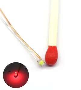 25Pcs Pre-Soldered Micro Litz Wired Leads Red SMD Led 0603 + Muti-Resistor New Bowerful