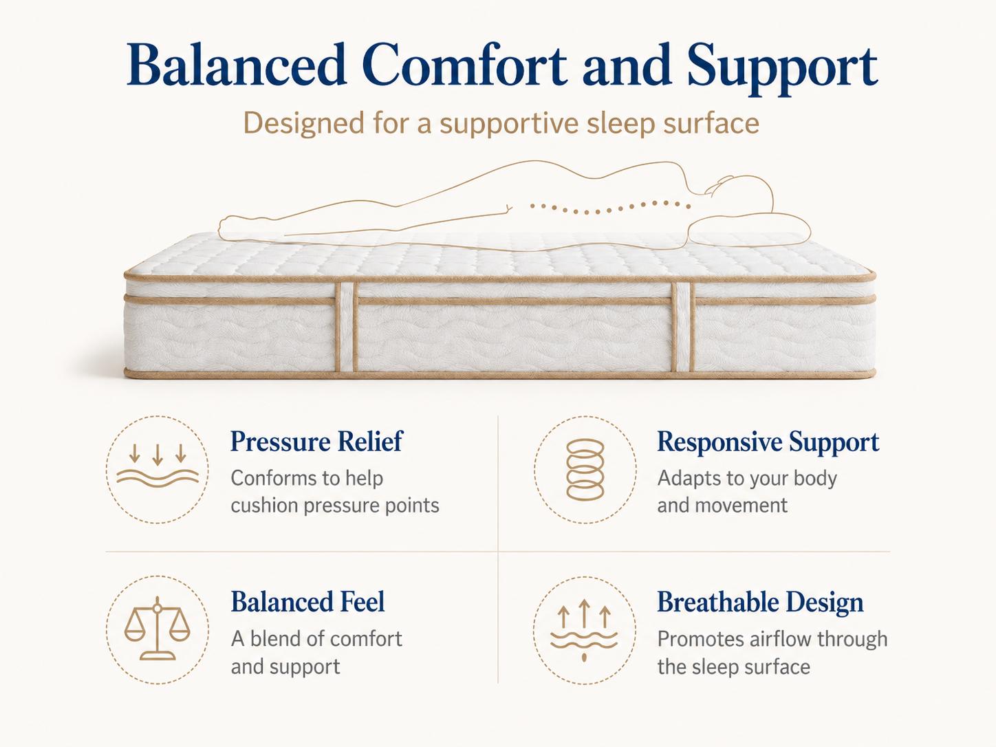 Queen Mattress 12 Inch Hybrid Mattress in a Box with Individually Pocketed Springs Medium Firm for Pressure Relief, Motion Isolation for Back and Side Sleepers Queen Mattress 12 Inch Hybrid Mattress in a Box with Individually Pocketed Springs Medium Firm for Pressure Relief, Motion Isolation for Back and Side Sleepers