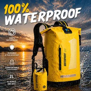 IDRYBAG High-Quality PVC Waterproof Backpack | Lightweight, Breathable & Durable Design | Unisex Outdoor Backpack for Travel, Hiking, Camping, Fishing & All Outdoor Activities