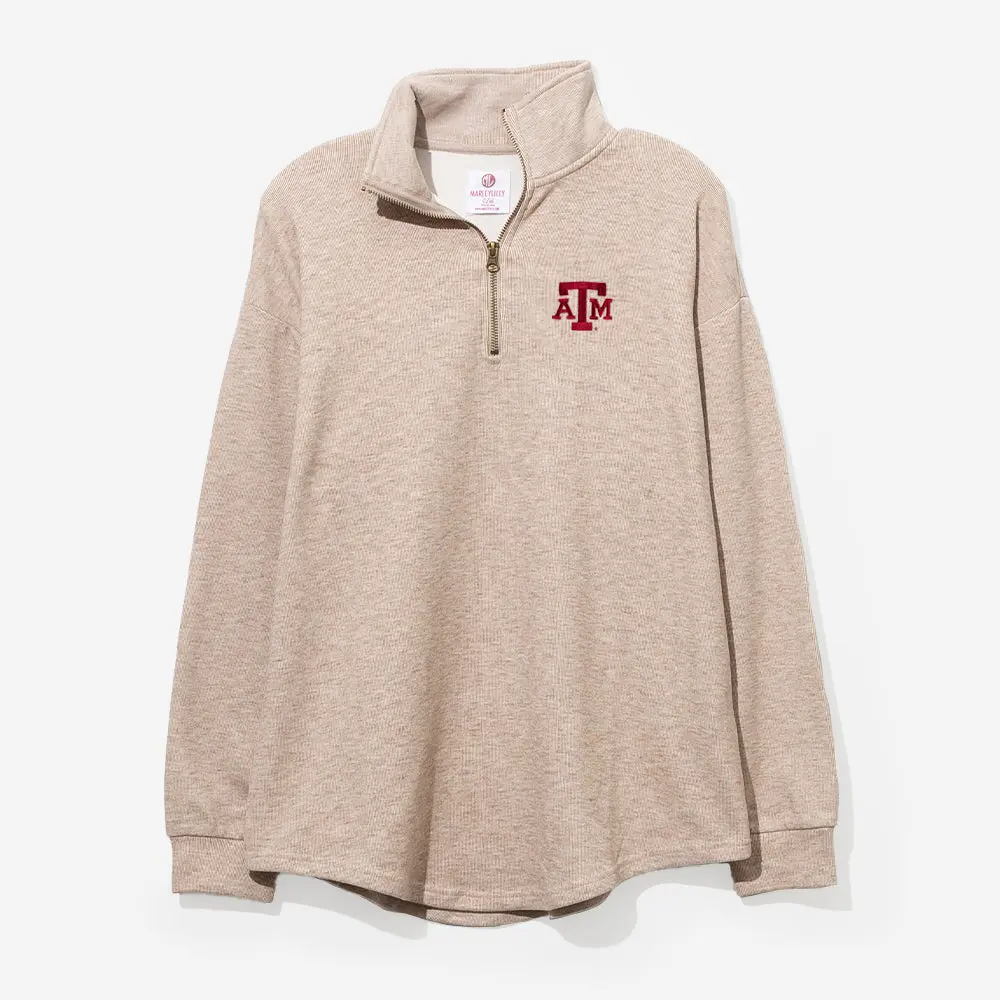 Texas A&M Aggies Heathered Fleece Pullover | Tan