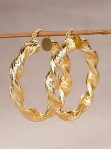 1 Pair Classical Hoop Earrings For Women For Wedding Anniversary Engagement Party Fashionable Jewelry Valentine's Day Gift High Quality Earrings