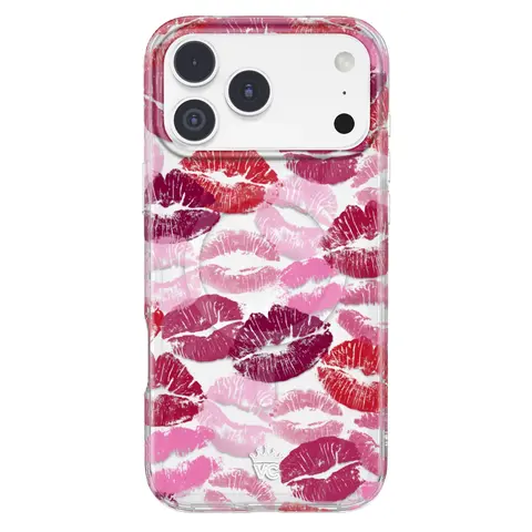 Velvet Caviar Kiss Me Chic Shockproof Phone Cover Casing - Mobile Accessory, Protective Cellphone Cover, Drop Protection Fit for iPhone 18 Pro Max, 18 Pro, 17, 16, 15
