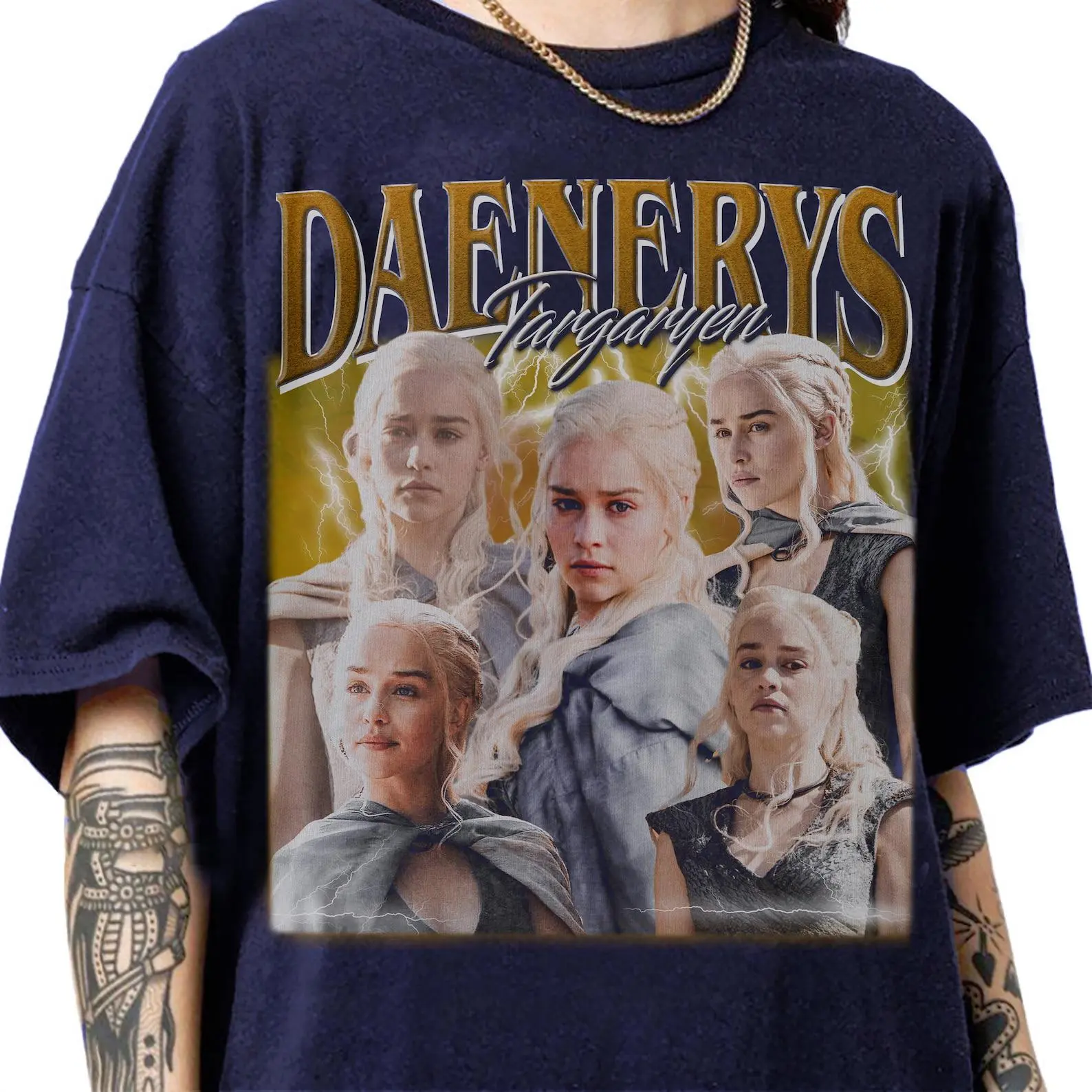 Daenerys Targaryen 90s Bootleg Vintage T-Shirt, Daenerys Targaryen Streetwear Classic Tee, Daenerys Targaryen Gift For Women and Man