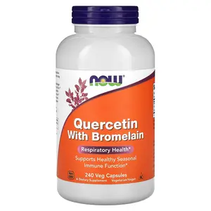NOW Foods Quercetin with Bromelain, 240 Veg Capsules