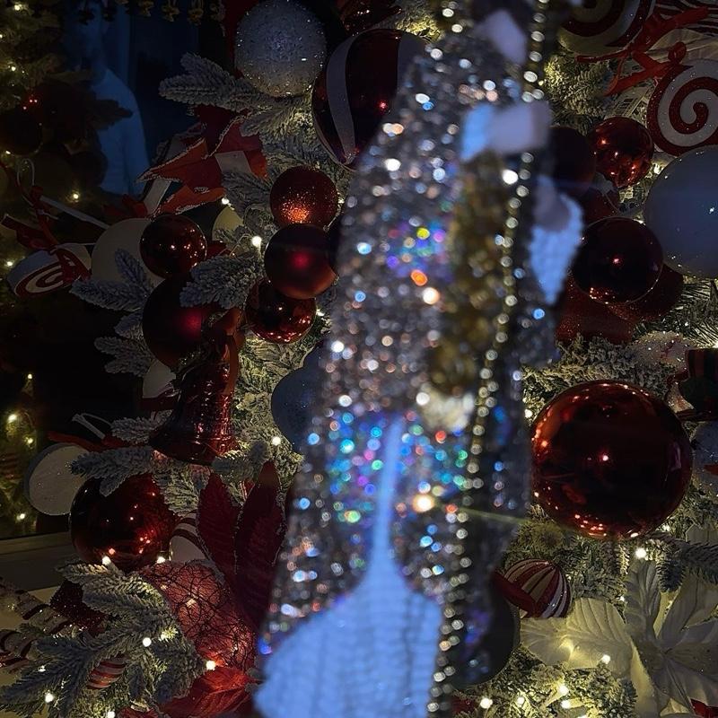 Saint Jude Statue with Rhinestones, Green Outfit, Gold Helmet, and Staff, Traditional Design