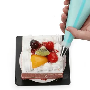 8/16PCS Silicone Pastry Bag Tips Kitchen DIY Cake Icing Piping Cream Cake Decorating Tools Reusable Pastry Bags+Nozzle Set Beginner Piping Tips