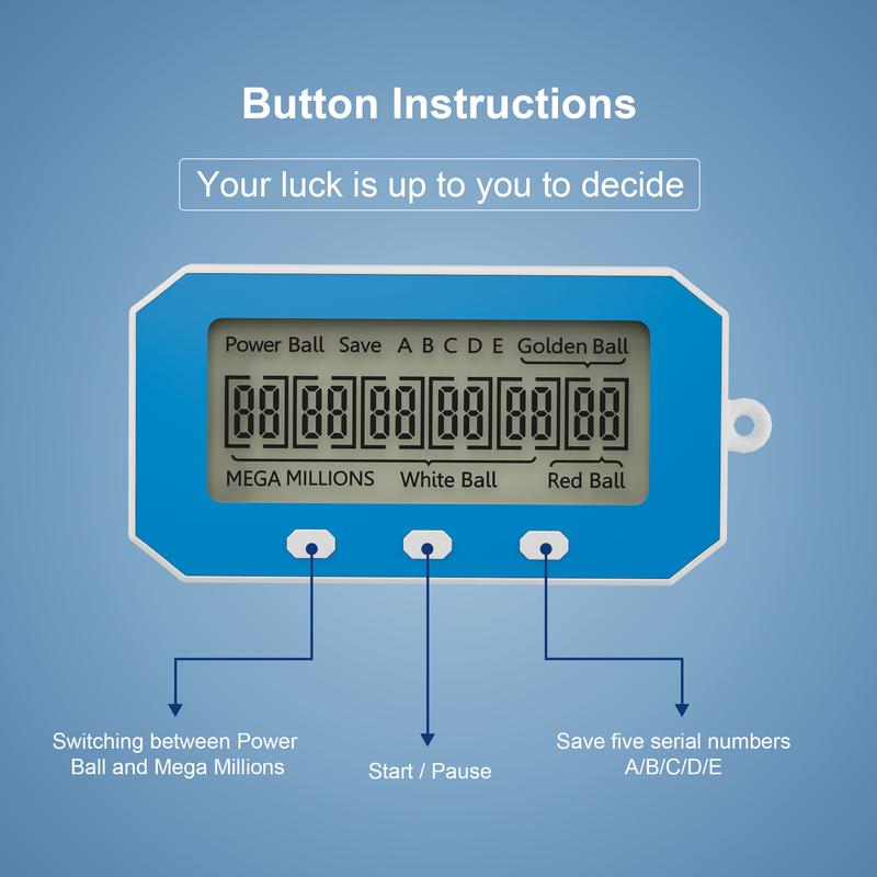 Nokade Lottery Number Picker, AI Lottery Machine, Number Selector, Intelligent Lottery Assistant, Quick Pick to Lottery Number toy car alarm clock