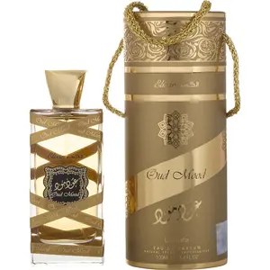Lattafa Oud Mood Elixir Unisex Eau De Parfum Spray - 3.4 oz Natural Wood Scent, Fragrance Bottle (SKU: 453695)
