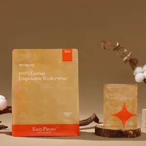 100% Cotton Sterilized Disposable Underwear 7 Pieces for Women