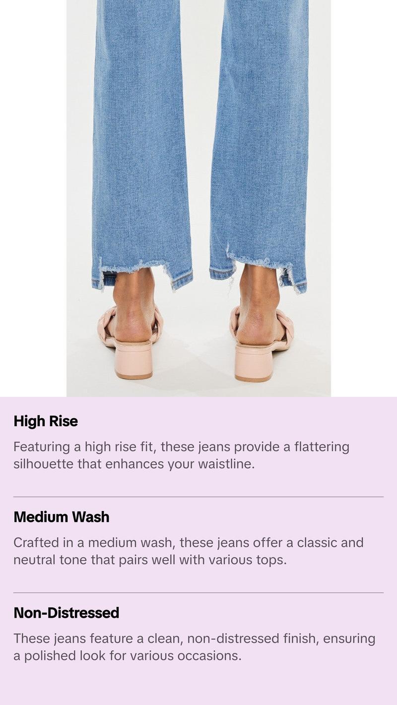KAN KAN RAW EDGE HIGH RISE STRAIGHT JEAN