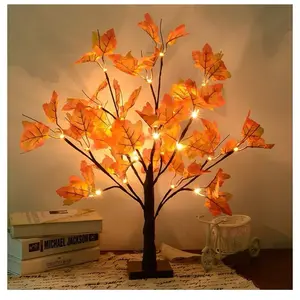 Fall Home Decoration, Fall Lighted Maple Tree, LED