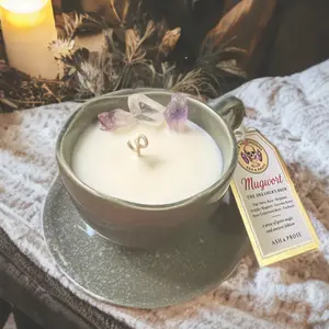 Mugwort "The Dreamer's Brew" Candle | Ethereal Folklore & Lavender