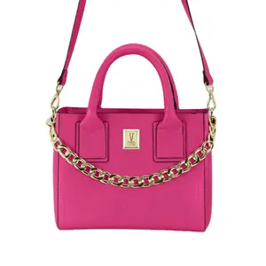 Vizzano Luxe Chain Bag with Gold Accents shoulder  handbag fashionable heart solid color girlfriend gift women