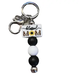 Blessed momma key chains