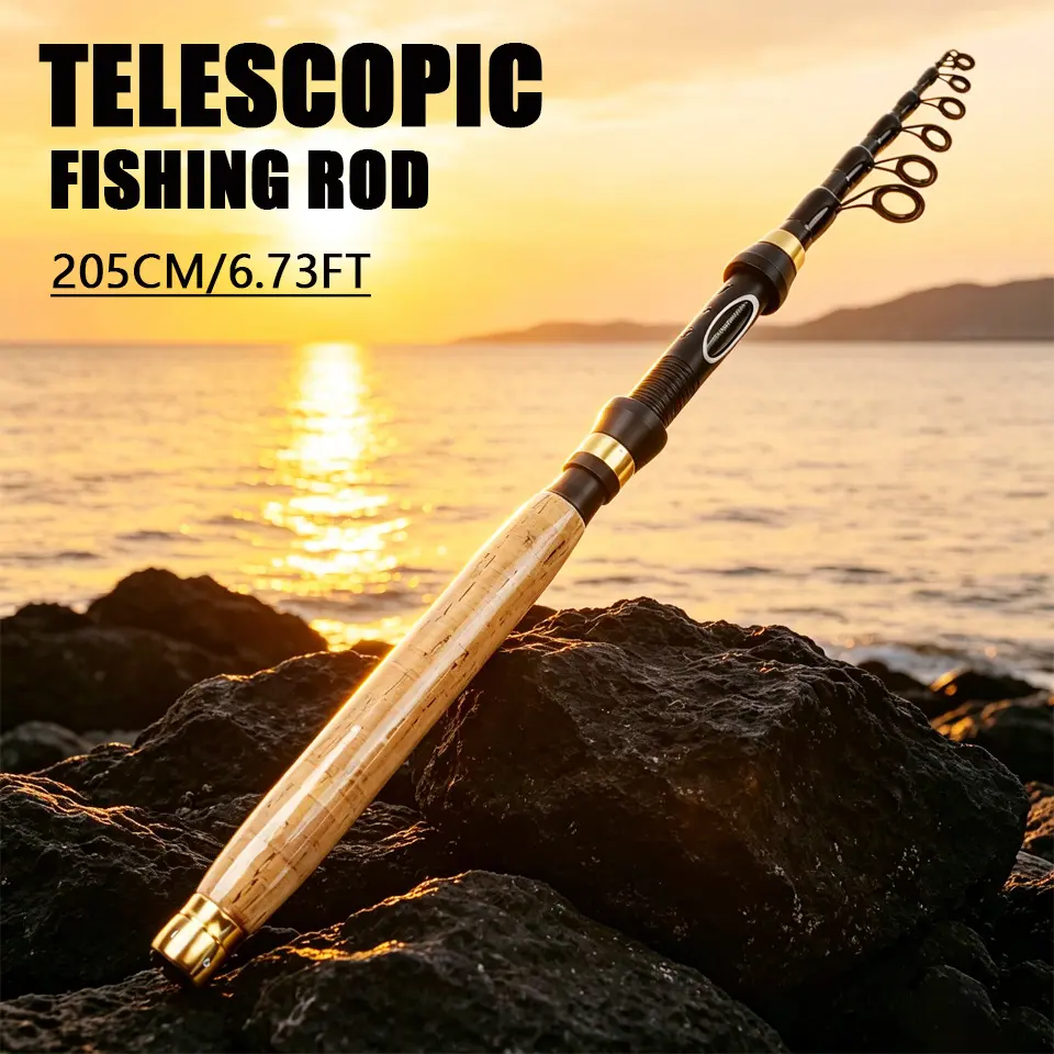 Telescopic fishing rod，Spinning rod，lure rod，suitable for saltwater and freshwater