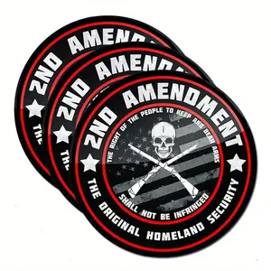 3Pcs Premium 2nd Amendment Stickers, Gun Stickers Decals, Glock Sticker Decal, Gun Safe Stickers, This We'll Defend Decal, 2nd Amendment Decals for Cars, Firearm Stickers, 2A Sticker, Glock Atickers, 4"