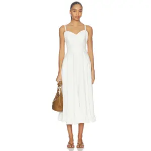 Free People Another Season Midi Dress in Coconut Milk