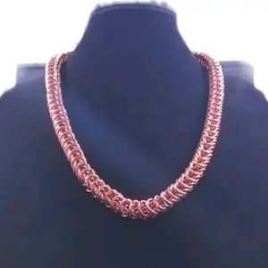 Full Persian Copper Chainmail Necklace - Handcrafted Medieval Armor Inspired Jewelry for Men & Women