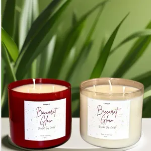 Baccarat Glow Inspired by Baccarat Rouge 540 Soy Wax Candle Decor Scented Aroma Perfume Freshener