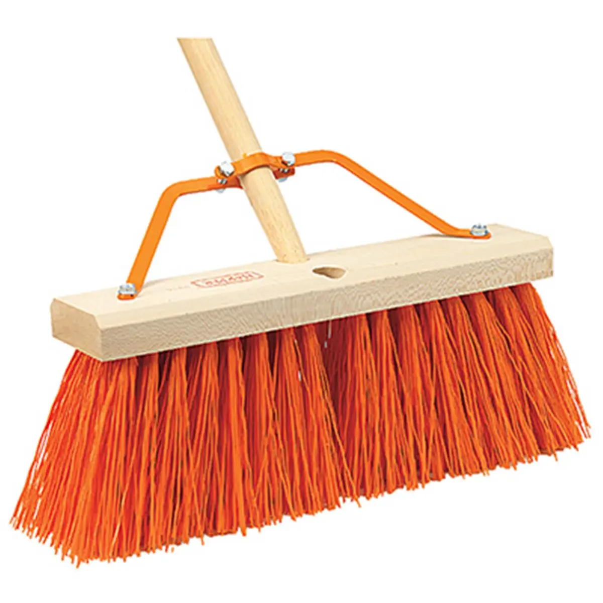 212 MAIN Cequent 9816A 16 in. Harper Assembled Street Broom, Steel-Constructed, Extra Stiff Synthetic Bristles, Ideal for Outdoor Sweeping