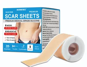 Professional Silicone Scar Sheets king- Scars Removal Treatment-Anti-Aging, Dark Spot,Anti-Aging, Dark Spot - Reusable Silicone Scar Tape Strips Type for Keloid,Pumkot's Newest Upgraded Scar Cream Acne Skin Repair
