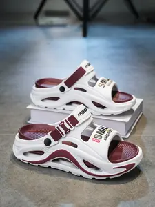 2026 Summer New Men's Platform Height-increasing Sandals, Slide Open Toe, Double-layer EVA Shock-absorbing Non-slip Slippers, Slip-on Design, Comfortable Soft Sole, Suitable for Driving, Commute, Outdoors, Beach, Pool, Home - All Day Wear