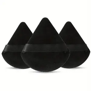 3pcs Portable Triangle Shaped Makeup Powder Puff, Double-sided Soft Makeup Puff, Professional Makeup Tools for Women