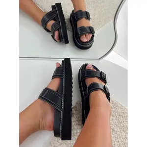 Ma Belle Sandals Contrast Stitch