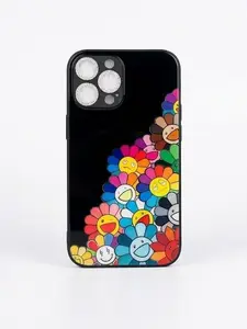 Colorful Smiley Flower Phone Case – Cute Aesthetic Cartoon Cover compatible with iPhone 11, 12, 13, 14, 15, 16, 17 & Samsung S22 S23 S24 S25 – check our available sizes