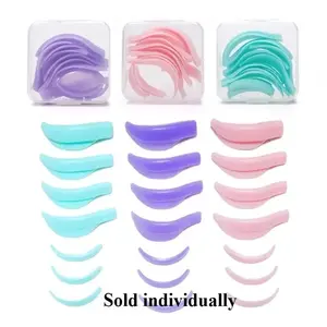 Lash Lift Rod Set 7 Pairs Eyelash Clips Upper Eye Lash Boost Pad, Essential Beauty Salon & Home Use, Cosmetic Makeup Tool, Eyelash Tools, Silicone Material
