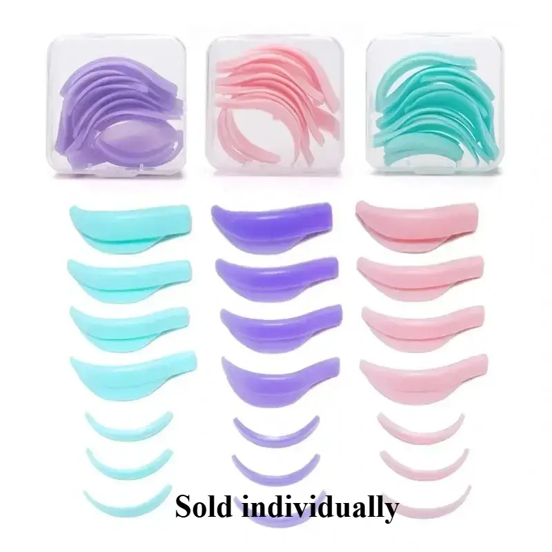 Lash Lift Rod Set 7 Pairs Eyelash Clips Upper Eye Lash Boost Pad, Essential Beauty Salon & Home Use, Cosmetic Makeup Tool, Eyelash Tools, Silicone Material