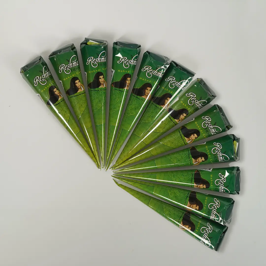 Reshma Beauty Henna Cones - 12 pack- Semi- Permanent Hair Color- Haircare