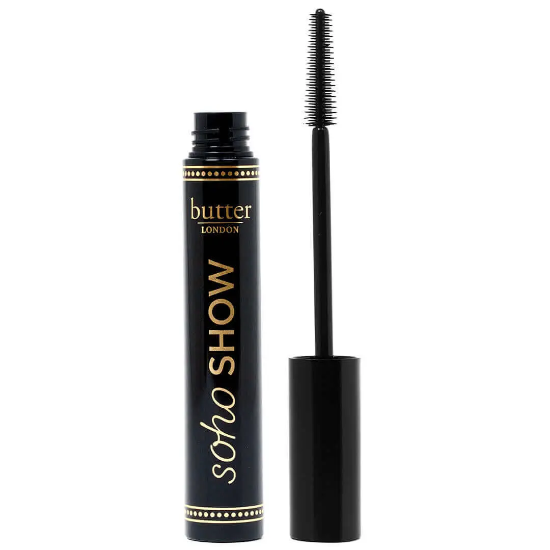 butter London SOHO Show Mascara - Smudge and Smear Proof, Fragrance Free Mascara for Major Length and Definition