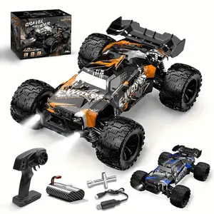 RC Car Crawler Truck 1/14 Full Scale High Speed Remote Control Vehicle, 40 KMH Off Road Racing Car with 4 Wheel Drive, LED Headlights & Low Noise Motor, Suitable for Beginners and Experts