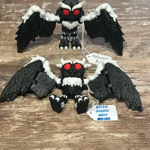 3d Printed Mothman (3D Printed, Articulating, Decor)