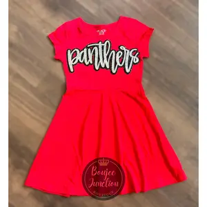 Little Panthers Cheer Dress in Red~Richards