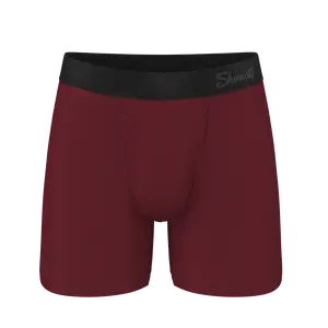 The Sommelier | Shinesty Burgundy Ball Hammock® Pouch Underwear With Fly