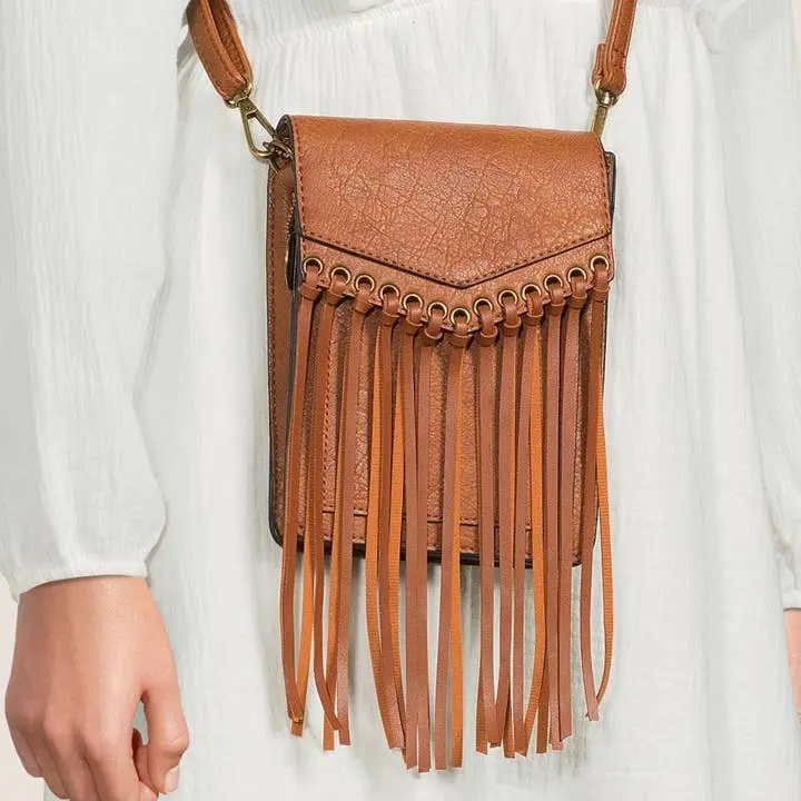 Ampere Creations Scarlet Fringe Phonecase Crossbody