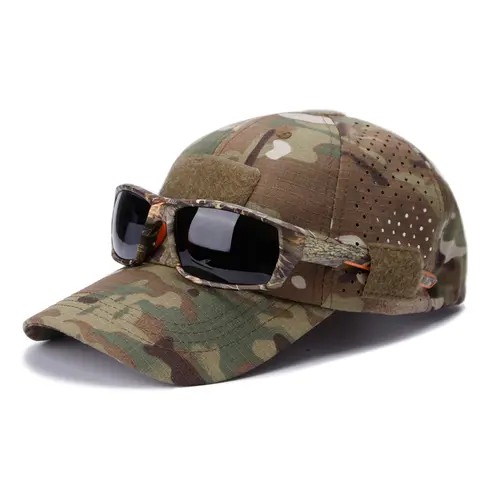 Men's 2-Pack Sturdy Tactical Baseball Caps - Unisex Breathable Mesh Cap Sports & Outdoor Hats with Hook Patch, Black & Navy Blue, Men's Accessories, Accessories Adults for Hiking, Adults