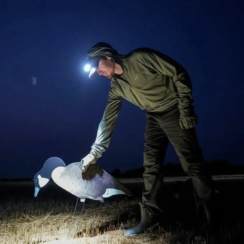 Dive Bomb Industries Multi-Beam Hunting Headlamp for Adult Hunters, with Adjustable Strap Headband, None Built-In Rechargeable Battery