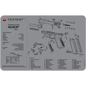 TEKMAT ARMORERS BENCH MAT 11"x17" GLK G4 GREY