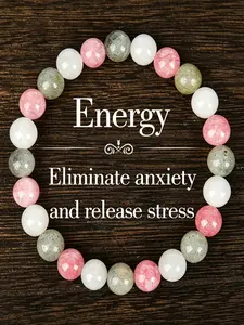 Crystal Bracelets Bring Peace And Good Luck Jewelry, Send Family And Friends, Inject Energy Of Prosperity unity bracelet fahlo bracelet beaded jewelry protection bracelet encouragement gift fashion artificial Colorblock Beaded Crystal Bracelet summerwi