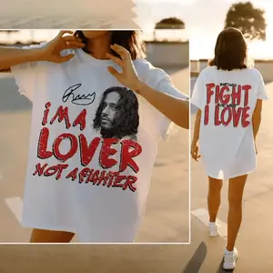 Russ I m A Lover  Not A Fighter Shirt  Russ Quotes Shirt  It Was You All Along Tour Rapper Merch Unisex Shirt Unisex Cotton Graphic Tee  Unisex Cotton Tee_5