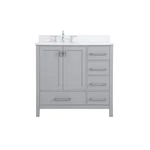 Irene Bathroom Vanity Set Gray